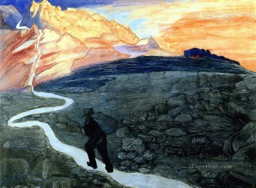 Caminando Marianne von Werefkin Expresionismo Pinturas al óleo